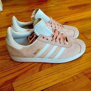Adidas Gazelle shoes Vapour Pink / White / Gold Metallic